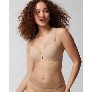 Soma BODIFY Front-Close Perfect Coverage Bra Warm Amber Size 36DD Pushup